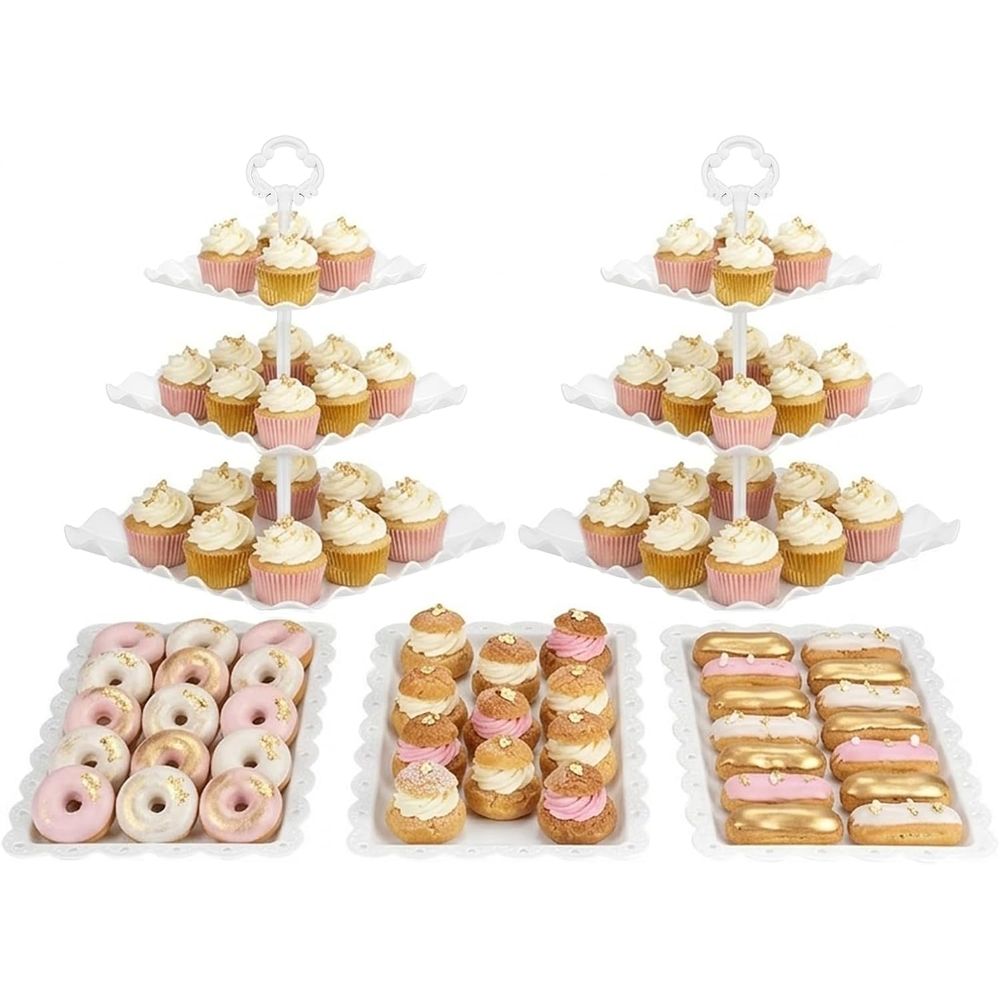 Cupcake Stand Tier - طقم حامل كيك من 5 قطع