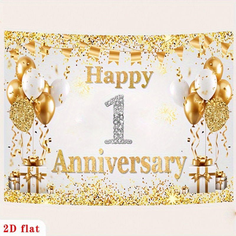 لافتة بالونات ذهبية وبيضاء مسط - مراجعة Party Banner Gold وسعره