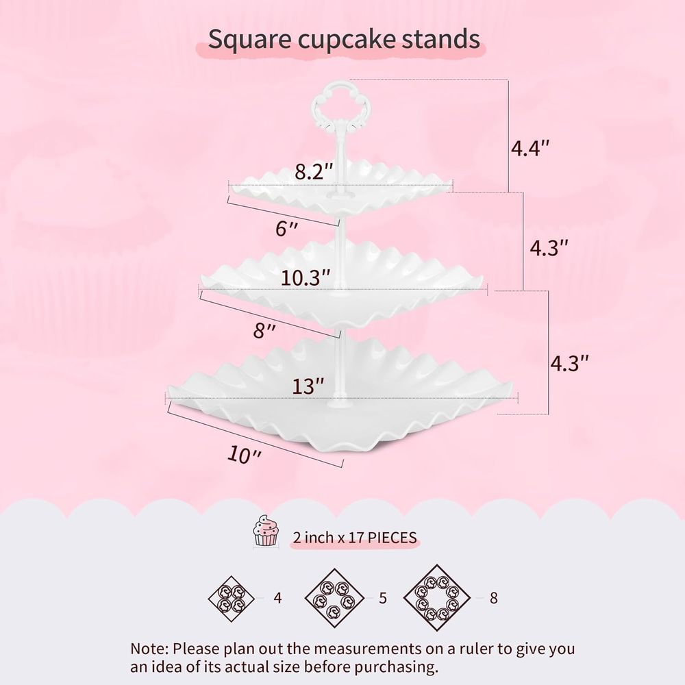 طقم حامل كيك من 5 قطع مع حاملي - مراجعة Cupcake Stand Tier وسعره