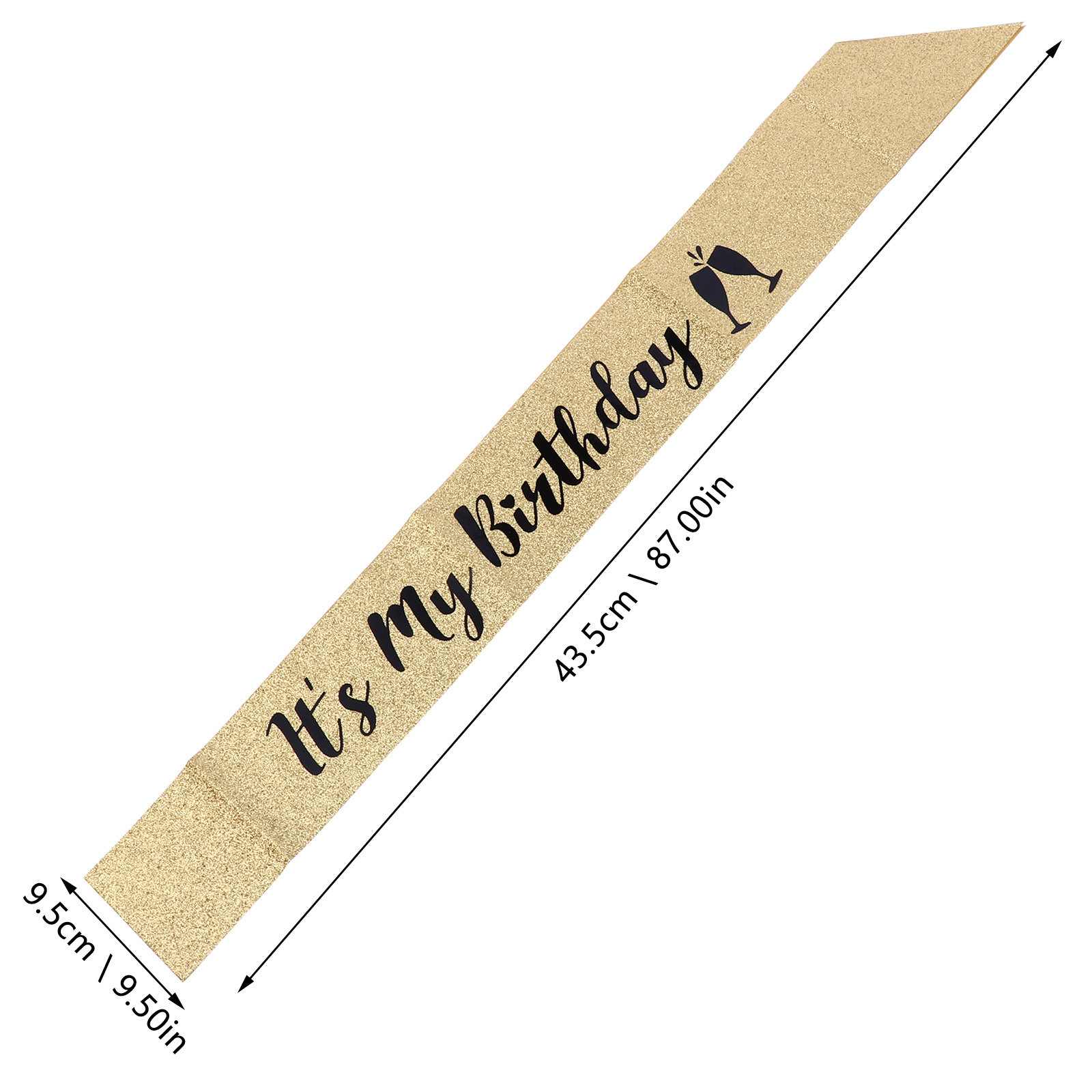 وشاح عيد ميلاد لامع للحفلات، م - مراجعة Birthday Sash Glitter وسعره