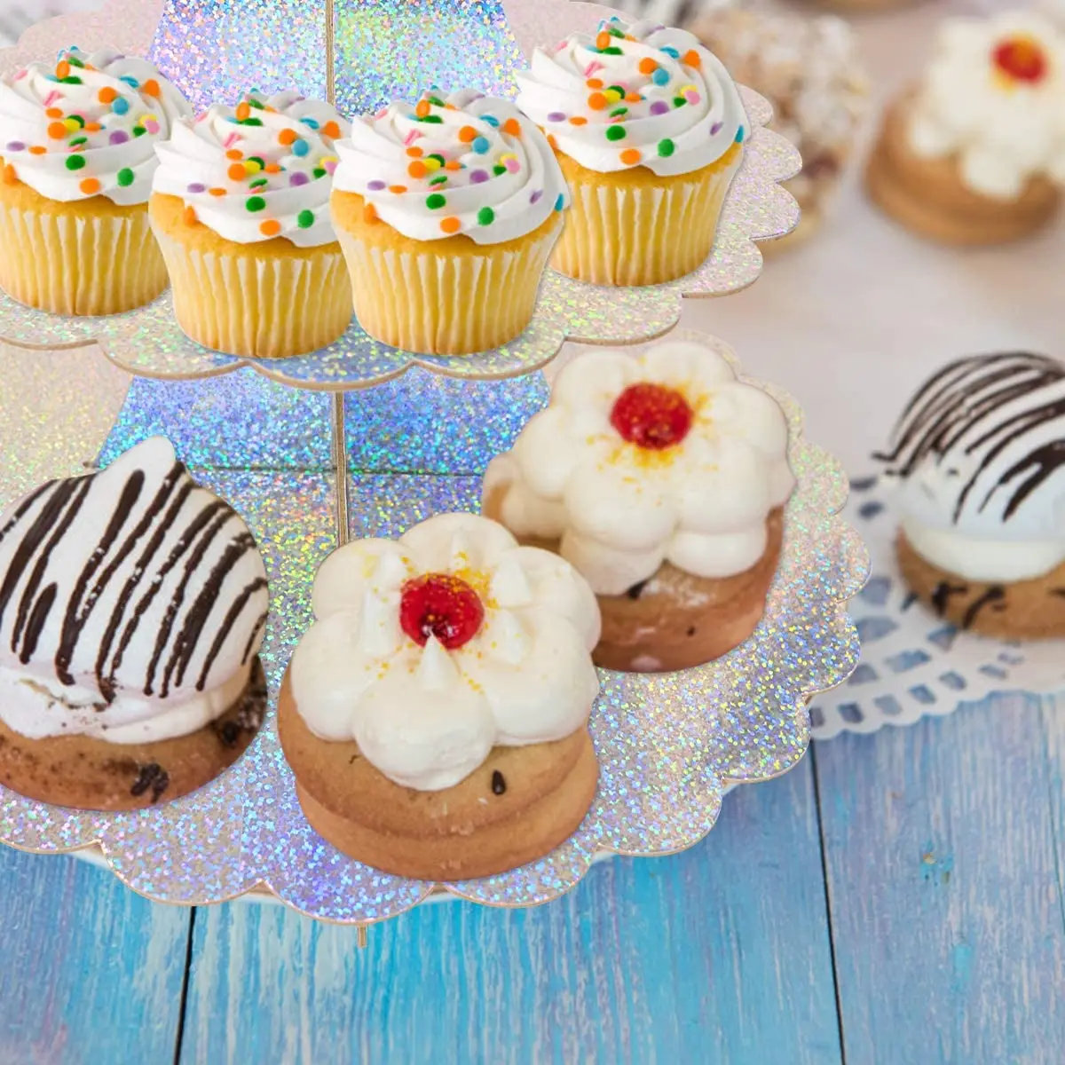حامل كب كيك من الورق المقوى ثل - مراجعة Cupcake Stand Tier وسعره