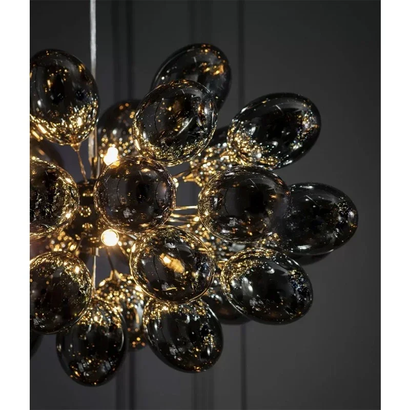 فقاعة الثريا رمادي الزجاج قلاد - مراجعة Led Balloon Light وسعره