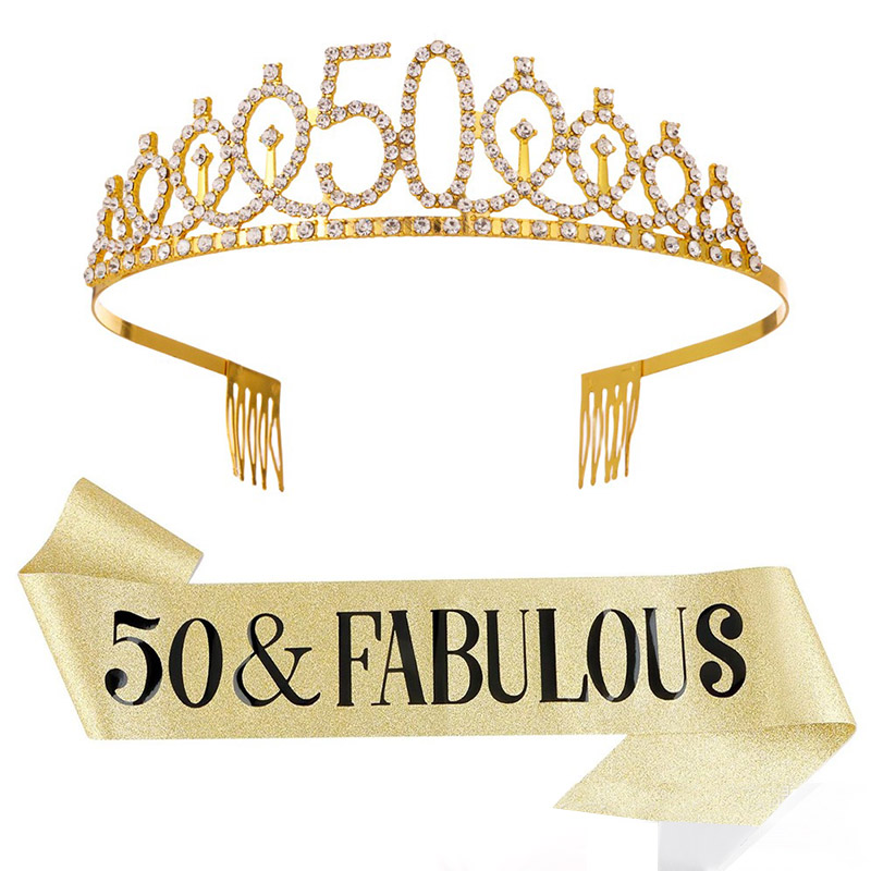 30- 50th عيد ميلاد الذكرى الدي - مراجعة Birthday Sash Glitter وسعره