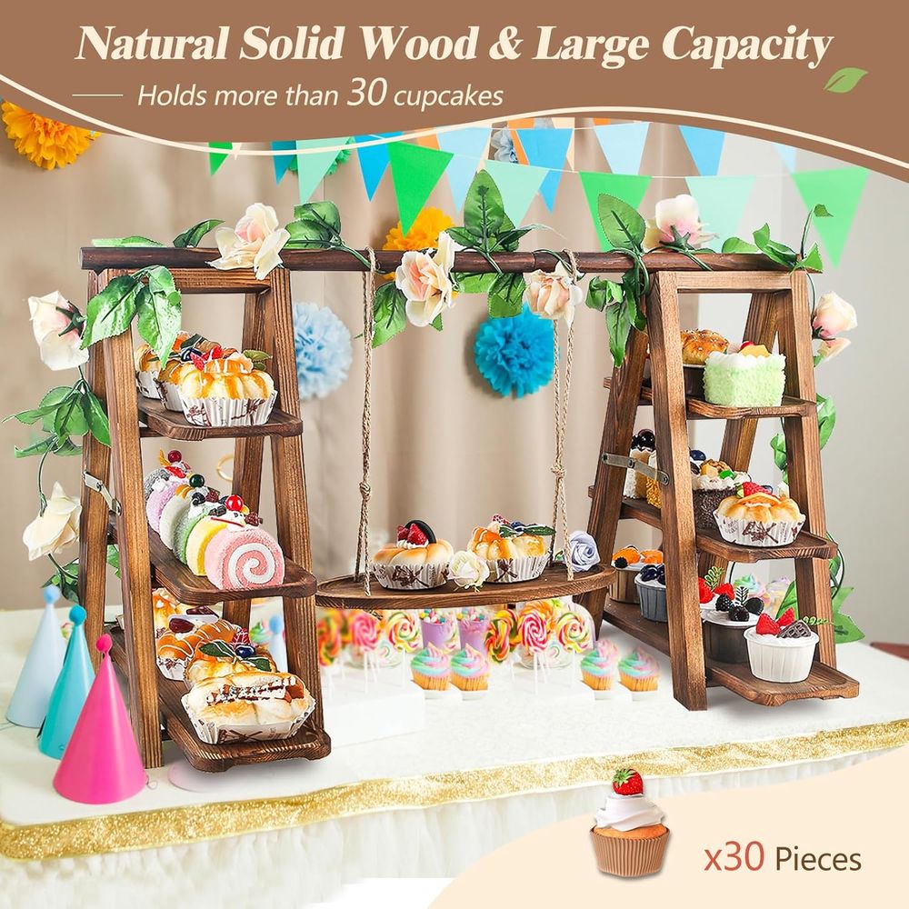 حامل كب كيك ثلاثي الطبقات مع س - مراجعة Cupcake Stand Tier وسعره