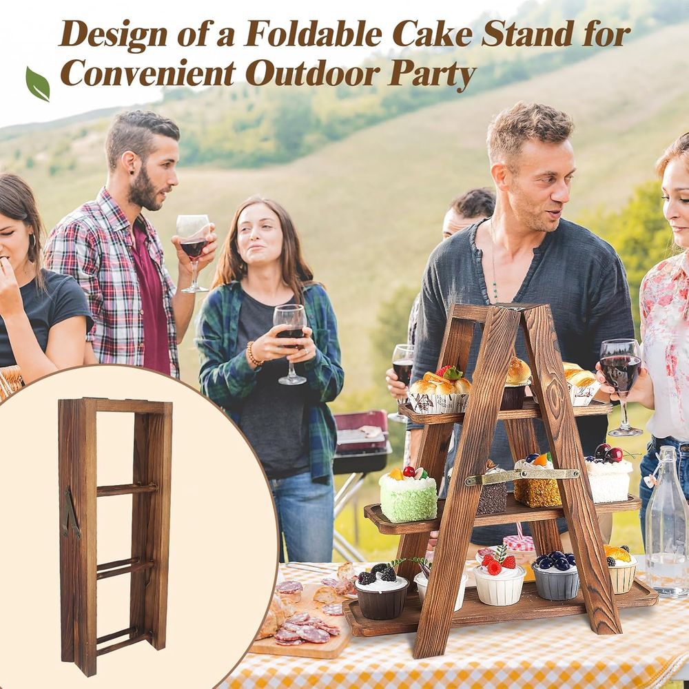 حامل كب كيك ثلاثي الطبقات مع س - مراجعة Cupcake Stand Tier وسعره