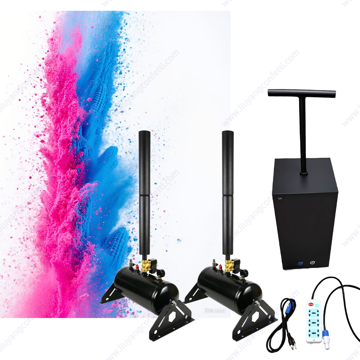 النثار غاسل آلة استحمام الطفل  - مراجعة Confetti Cannon Tube وسعره
