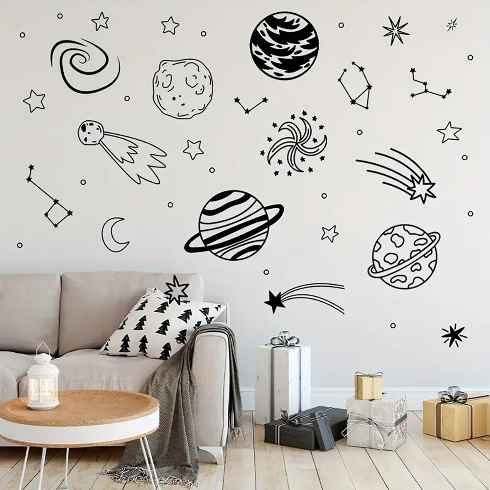 Large Planetary Meteor Space T - مراجعة Flower Wall Panel وسعره