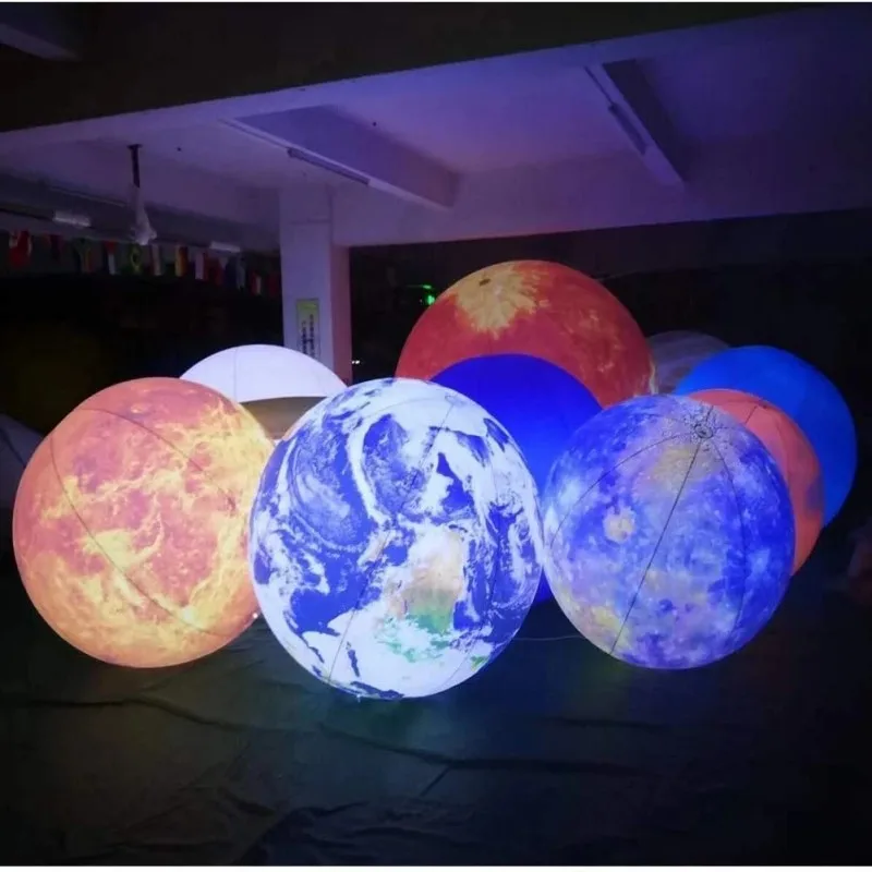 كرة القمر الزرقاء العملاقة الق - مراجعة Led Balloon Light وسعره